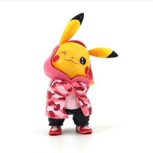 Pokémon - Figurine Pikachu en treilli rose