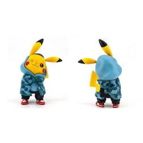 Pokémon - Figurine Pikachu en treilli bleu