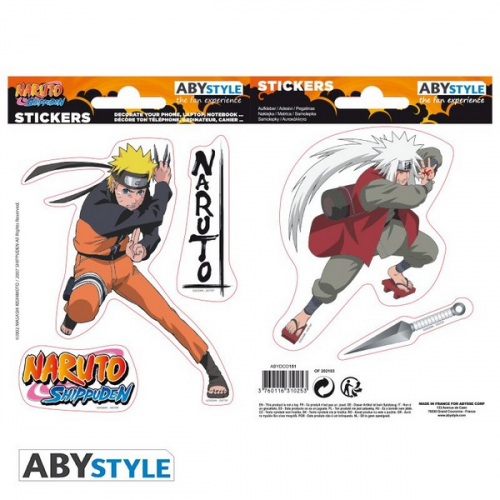 NARUTO SHP - Stickers - 16x11cm/ 2 planches - Naruto/ Jiraiya