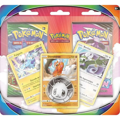 Pack 2 boosters Pokémon - Boréas, Fulguris et Démétéros