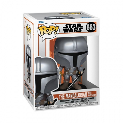 Funko Pop Star Wars - The Mandalorian with Darksaber 663