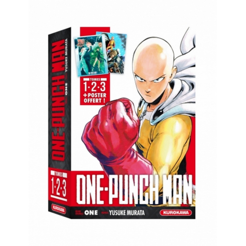 COFFRET - ONE-PUNCH MAN - tomes 1-2-3 + poster (VF) occasion